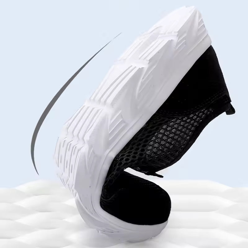 2026 Lightweight Men Casual Shoes Breathable Slip on Male Casual Sneakers Anti-slip Men's Flats Outdoor Walking Shoes Size 39-47