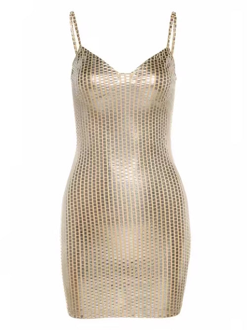 2025 New Summer Sexy Women Dresses Night Club Minis Strap Party Evening Dresses Backless Birthday Checkered Sequins Long Dresses